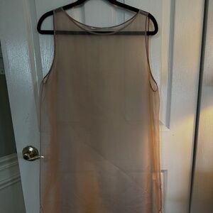 Eileen Fisher Sheer Pink/Cream Tunic